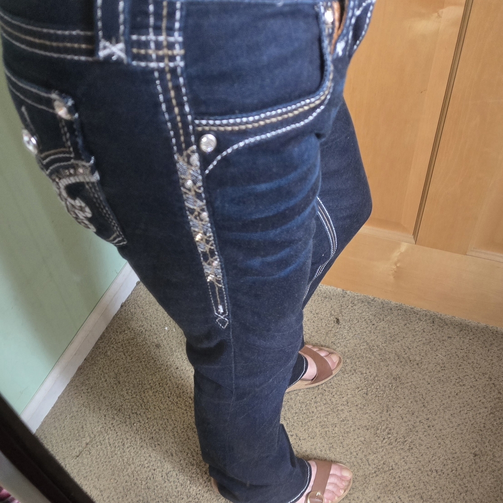 Rock Revival Dark Blue Boot Cut Jeans